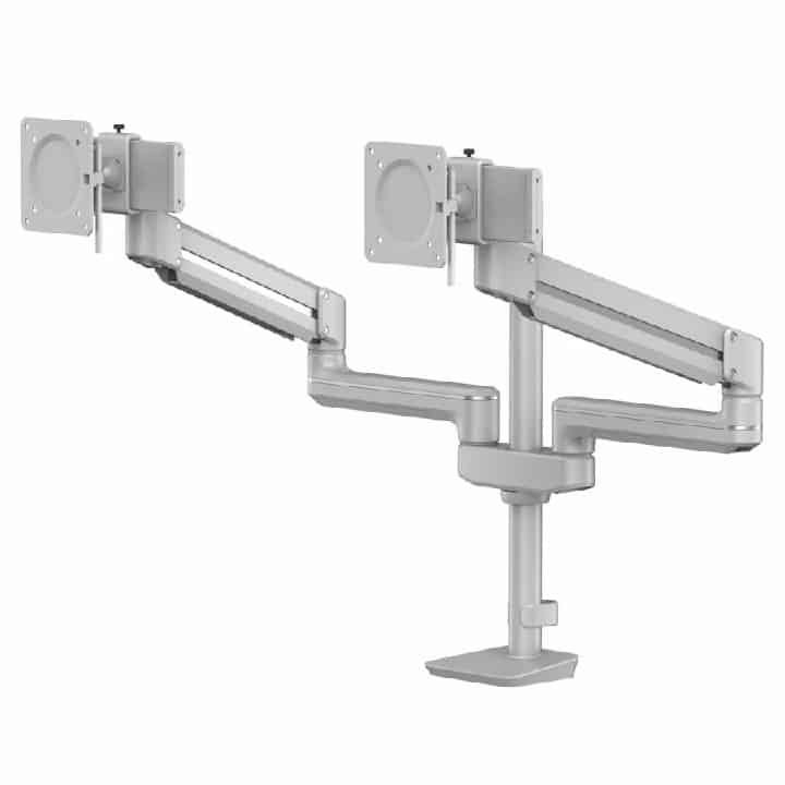 Ramię na 2 monitory TALLO Modular™ 2FMS (srebrne) - obrazek 2