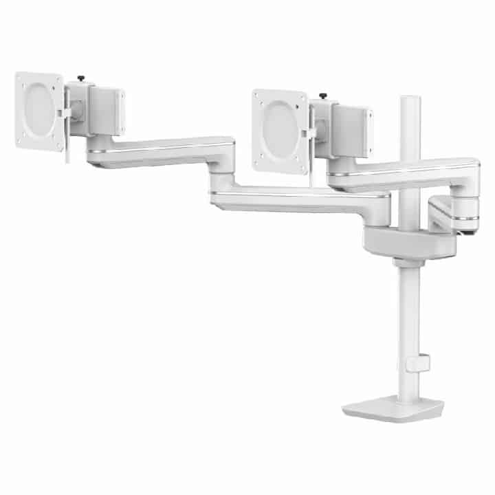Ramię na 2 monitory TALLO Modular™ 2MS (białe) - obrazek 2